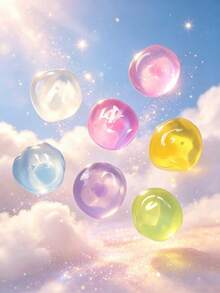 2026 New Realistic Food Squeeze Toy, Round Coconut Oil Stress Ball, Soft Transparent Stretchable And Moldable Material, Anxiety Relief Sensory Fidget Toy, Ideal Birthday Party Favor And Gift Bag Filler - Multicolor - View 3