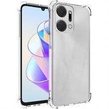 Compatible With Honor X7a Phone Case, Reinforced Corner Camera Protection, Transparent Anti-Collision Shock-Absorbing Thin Flexible TPU Phone Case - Clear - View 8