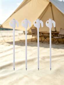 4PCS.8PCS. Windproof Tent Stakes Outdoor Canopy Fixing Accessories - White - View 9