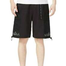 PUMA Men's Flame Print Fitness Training Fashion Versatile Basic Breathable Sports Casual Shorts - Black - View 2