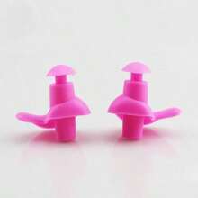 1 Pair Waterproof Silicone Soft Earplugs, Portable And Durable, Swimming Accessory, Suitable For Outdoor, Sports, Travel, Home, Office, School And More - Regular Model - View 9