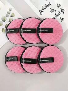 2PCS/4PCS/8PCS/10PCS Spons Bedak Pembersih Rias Wajah Berbahan Dasar Air Motif Nanas, Spons Bedak Basah Bulat Dua Sisi yang Dapat Dicuci, Bantalan Pembersih Rias Wajah - Campur warna secara acak - View 12
