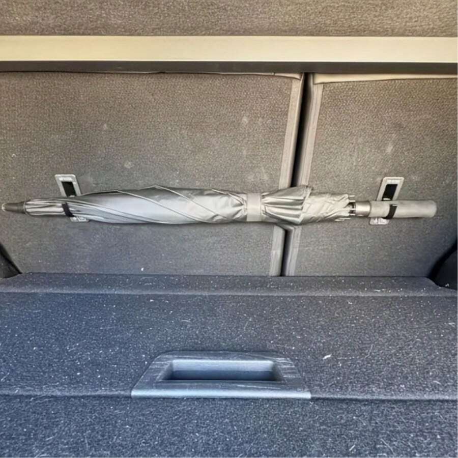 2件組汽車後車廂座椅傘掛鉤,汽車配件收納器,後座頭枕掛鉤,車內多功能置物架,耐重省空間設計,易安裝,通用於大多數汽車、SUV、卡車 - 彩色 - 查看 1