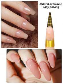 3Pcs Gold Phototherapy Nail Extension Paper Trays - Gold - View 2