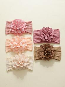 5pcs Multi-Color Baby Headbands, Soft & Elastic, Breathable, Suitable For All Seasons, Perfect Gift, Ideal For Photo Shoots - Multicolor - View 12