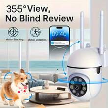 1pc 2pcs Indoor Security Camera, High Definition Smart Home Security Camera, Night Vision, Two-Way Audio, Motion Tracking - Indoor/Outdoor Wi-Fi Enabled, USB Powered, Pan/Tilt/Zoom Function, Camera, USB Powered, High Definition Camera - White - View 7