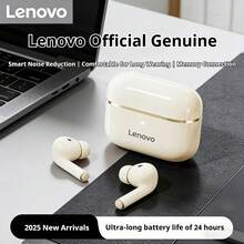 Lenovo -5.4 Bluetooth Earphones: In-Ear Noise Cancellation, Low Latency, HD Calls, Stereo Sound, Compatible With Multiple Devices. - View 7