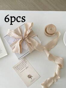 Pita Satin Lipit 4cm untuk Hari Dewi, Hari Valentine, Pita Elastis Berkualitas Tinggi, Pita Bergelombang, Pita Kemasan Kue, Ulang Tahun, Kotak Hadiah, Pita Pembungkus Hadiah, Pita Hiasan Kepala untuk Kemasan Kue, Pita DIY untuk Buket Bunga, Kemasan Kue Hadiah, Pita Bunga - beraneka warna - View 7