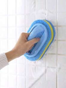 Multi-Function Scrub Brush With Handle, Heavy-Duty Cleaning Brush For Kitchen, Bathroom Tiles, Bathtub, Sink And Floor, Ergonomic Handheld Scrub Pad Designed For Cleaning Pots, Pans And Tile Grout - Multicolor - View 13