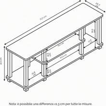 Soportes de televisión & centros de entretenimiento - Roble francés/Negro - Ver 6