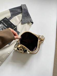 2026 New Sequin Handbag For Women, Korean Style Fashion Evening Bag, Shoulder And Crossbody Bag - Gold - View 10