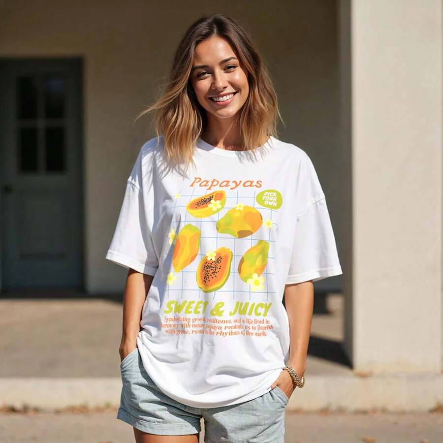 Women T-Shirts - 白色 - 查看 1