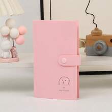 Álbum de Fotos com 120 Slots Cor Macaron 3-Grade Encaixe, Livro de Coleção Multifuncional para Cartões Pequenos, Cartões e Adesivos, Organizador de Armazenamento Multifuncional para Mesa - 120 vagas - Visão 10