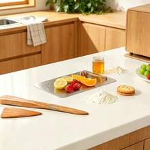 1pc/3pcs Stainless Steel Cutting Board, Dishwasher Metal Cutting Board Set, Kitchen Meat Fruit Vegetable Cutting Board, Mother's Day Valentine's Day Gift, Durable - View 6