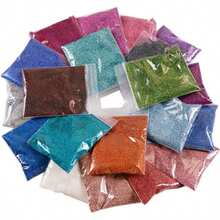 GLITZOO 50g Glitter Kuku Holografik untuk Pengisian Resin Epoksi, Bubuk Halus Emas Perak Laser, Payet Lepas, Cetakan Silikon, Kerajinan DIY - MultiWarna - View 8