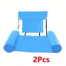 Foldable Floating Water Hammock Inflatable Lounge Chair, Inflatable Pool Mat, Floating Lounge Bed, Swimming Air Mattress, Pool Accessories, Beach Essential - Multicolor - View 16