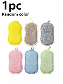 5pcs Random Multi-Functional Polyurethane Sponge Wipes, Reusable And Washable, Suitable For Cleaning Pots, Bowls And Plates Without Shedding, Ideal For Bathroom, Kitchen And Toilet Cleaning, Non-Scratch Surface, Suitable For Pots, Pans, Bowls, Dishes And Other Kitchen Cleaning Tools, Practical Kitchen Supplies, Random Color (1pc/3pcs/5pcs Available) - A - View 9