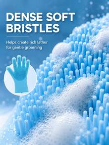 Excellent Pet Cleaning Supplies With Nubs Gentle Pet Grooming Cleaning Gloves For Dad Handy Dog Cat Bathing Shampoo Glove At Sink Scrubber Magic Dishwashing Cleanner Sponge Silicon Hair Removal Glove,Mother's Day Cat Dog Stuff Pet Supplies - 1PC - View 3