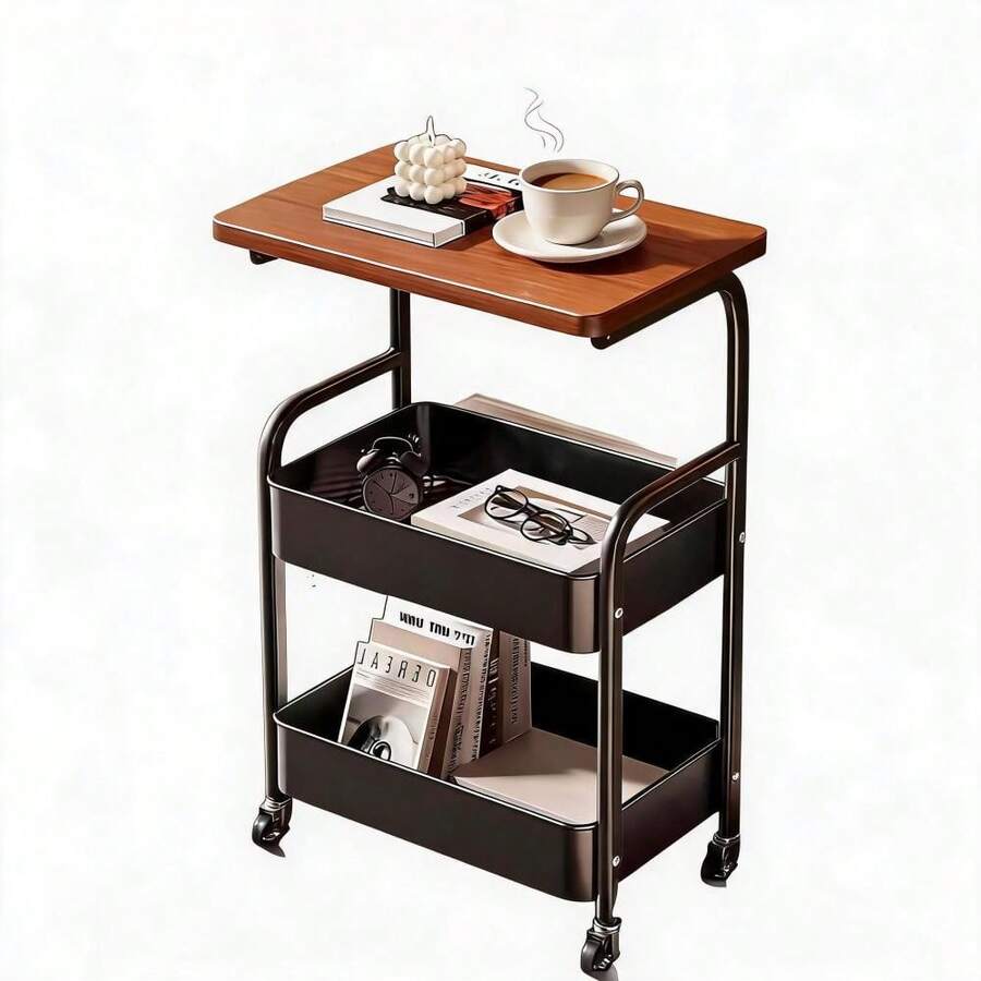 Kselythan Office Storage Cart - Black - View 1