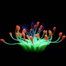 Soft Silicone Glow In The Dark Aquarium Coral Jewelry Soft Silicone And Realistic Color Change Glow In The Dark Creates Visual Effects That Are Easy To Place In The Aquarium Decoration - A - View 28