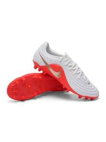 Nike 男款 TIEMPO MAESTRO ACADEMY AG 26 新款人造草皮比賽足球鞋 IB4479-100 - 白色/紅色 - 查看 8