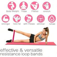 5pcs Latex Resistance Band Set, 5 Different Resistance Levels Fitness Bands With Storage Bag, Suitable For Home Gym, Yoga, Pilates And Fitness Training - A - View 4