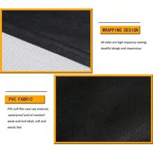 Delantal de trabajo negro resistente al agua con tirantes ajustables, fácil de cuidar, para cocina, salón y taller, medidas 99 * 72 cm - Negro - Ver 4