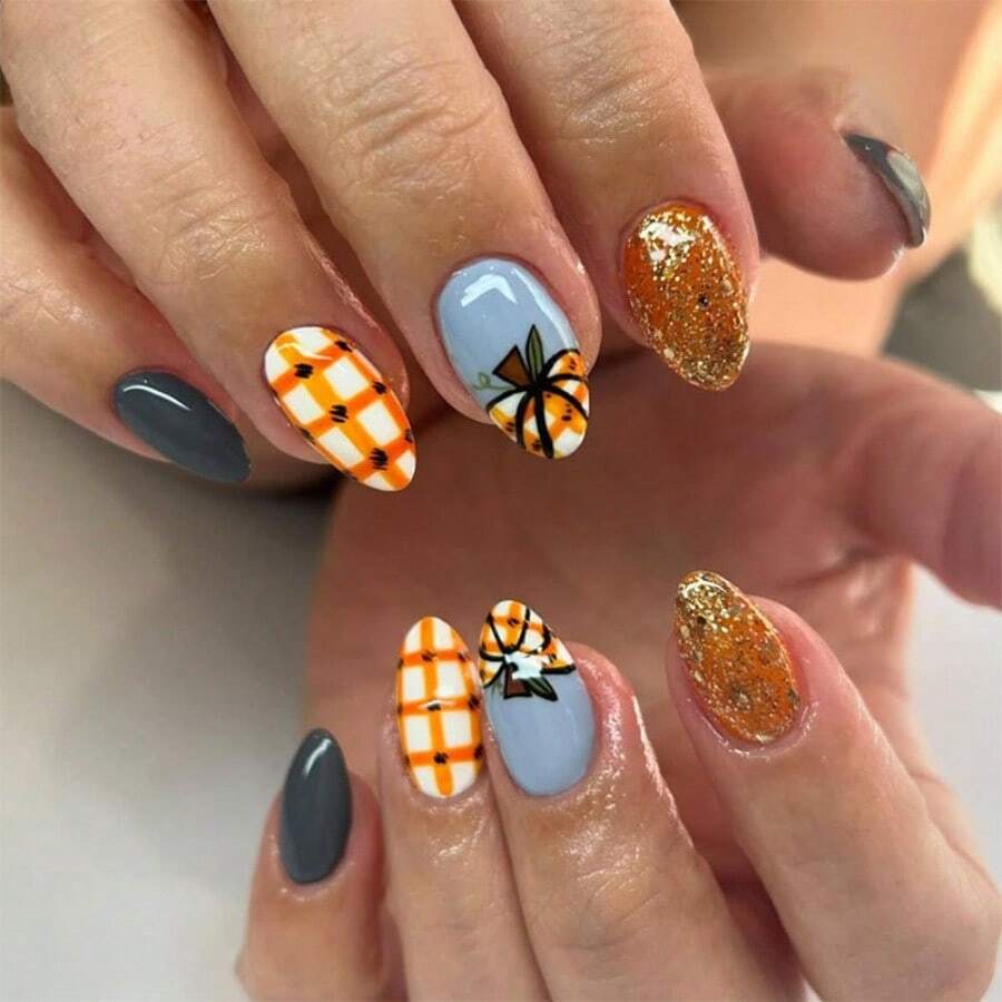 Press On False Nails - 彩色 - 查看 1