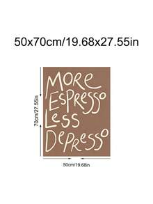 1pc You're Only As Cool As You Treat People Positive Wall Art, Cool Minimalist Prints, Espresso Quote Art, Kitchen Wall Art,Bedroom Decor,LivingRoom Decor,Dorm Decor,Wall Arts,Wall Decor,Home Decor,Room Decor, Canvas Wall Art, Posters,Optional Frame - 1PCS - View 14