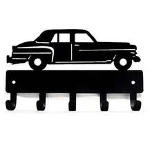 HELLOYOUNG MUYUSEN 1 pieza Llavero de metal con forma de coche de carreras - Llaves del hogar, accesorios pequeños, estante de almacenamiento montado en la pared, decoración de pared, adecuado para decoración del hogar y festiva, adecuado para decoración del hogar moderna - Multicolor - Ver 16
