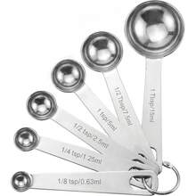 Stainless Steel Measuring Spoon Set, Measuring Tool Set, Graduated Coffee Baking Measuring Spoons, Kitchen Seasoning Measuring Spoon Set, Suitable For Baking And Cooking, Multi-Functional Coffee Spoon, Measuring Spoon - Multicolor - View 1