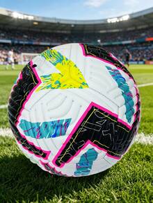 1pc Size 5 Adult Competition Soccer Ball, Multi-Color Training Football For Youth Students, Beach, Indoor, Outdoor PU Embossed - Multicolor - View 4