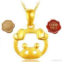 One Piece Zodiac Card Pendant Necklace, 3D Design Collarbone Chain, Constellation Theme Gift - Pig - View 13