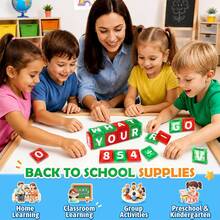 Mini Magnetic Building Blocks Kids Assembly Toy, 30/56pcs Magnetic Toys, Number/Letter Education Theme, Colorful Magnetic Blocks Kids Educational Magnet Toy Set, Creative Toy Gift, Suitable For Boys And Girls 3 Years Old And Above, Random Color - Multicolor - View 5