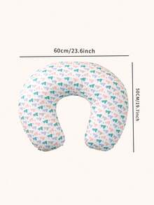 1pc Maternity Nursing Pillow, Pregnancy Support, Easier Breastfeeding, Soft Support, Relieve Back Pressure, Comfortable For Mom And Baby, Thoughtful Design For Every Warm Nursing Moment - Summer Hills - View 3