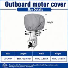 Outboard Motor Cover-6 Sizes Available, 3 Colours(Black/Grey/Blue), Heavyweight 300D Oxford Fabric, The Bottom Features A Drawstring Design, Suitable For 6-250HPoutboard Motor, Electric Outboard Motor(Only The Protective Cover) - View 16