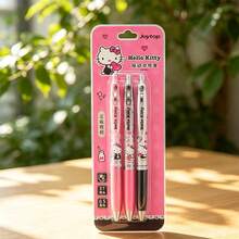 Miniso Hello Kitty Sweet Series Retractable Gel Pen Set, 0.5mm Black Ink, Smooth Writing Office Stationery (1 Set,) - 0.5 mm - View 5