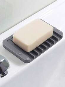 1pc Creative Soap Box With Drainage Tray, Bathroom Accessory, Bathroom Decor Accessory - Multicolor - View 4