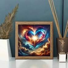 مجموعة رسم الماس 5D DIY - ماسات دائرية كاملة الحفر، نمط القلب، مجموعة حرفية أكريليك للديكور المنزلي، هدية إبداعية بدون إطار مجموعة رسم الماس - بدون إطار - مشاهدة 9