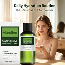 Tónico facial hidratante de 100ml 1 caja/2 cajas – Cuidado nutritivo diario para piel seca y opaca, hidrata profundamente y revitaliza, restaura el brillo natural y la suavidad, acabado sedoso, ideal para el hogar, vacaciones o viajes, maravilloso regalo de Navidad y cumpleaños - 100ml - Ver 10