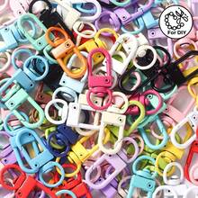 50-200pcs Random Color Bright Metal Keychain Hooks, Durable Swivel Clasp, Suitable For DIY Jewelry And Bag Accessories, Cute Y2K Style - Keychain - View 2