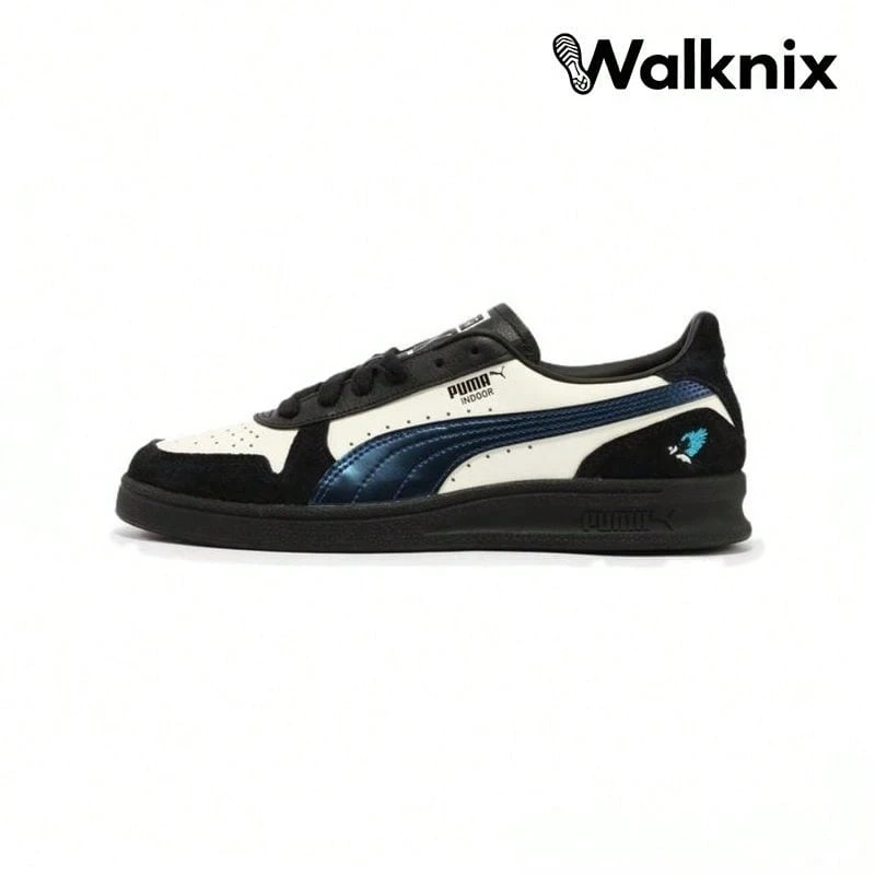 Puma Palermo Birdy Comfortable Fashion Thin Sole Durable Low Top Skate Shoes White Black Skate Shoes Men 399869-01 - 彩色 - 查看 1