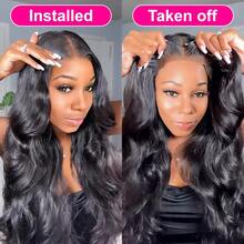 bling hair Body Wave 13x4 13x6 4x4 Lace Front Wigs Human Hair Pre Plucked 180% Density Glueless 6x4 9x6 5x5 Lace Closure Wigs Human Hair Natural Hairline Brazilian Human Hair For Women With Baby Hair - SNatural - 查看 8