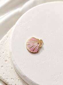 Pcs Shell Pendant With Pearl Beads, Ocean Beach Style Enamel Shell Pendant, Suitable For DIY Necklace, Bracelet Jewelry Making Accessories - Multicolor - View 9