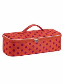 Polka Dot Hair Dryer Storage Bag With Leopard Print Design, Large Capacity Handheld Hair Tool Storage Bag,Multifunctional Cosmetics Bag,Toiletries Bag - Multicolor - View 18