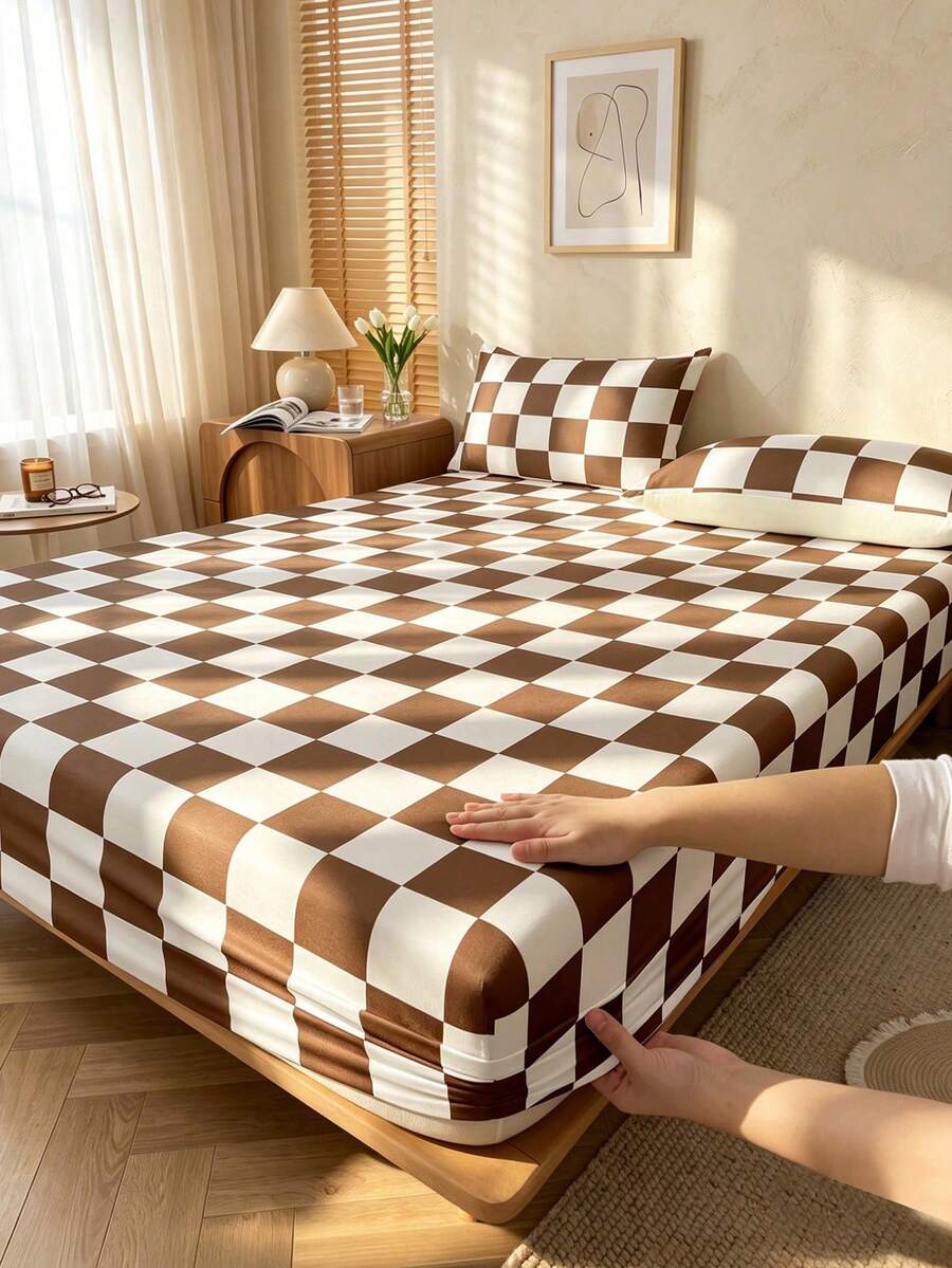 2/3pcs Fitted Sheet Set, Bedding, Mattress Protector Set, Comfortable Home Textiles, Breathable Anti-Pilling Mattress Cover, Home Decor, All Season, Machine Washable, Deep Pocket, Back To School