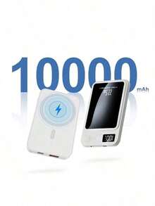 Awei 10000mAh Magnetic Wireless Power Bank, 22.5W Fast Charging Portable Charger With LED Digital Display, Slim External Battery Pack For IPhone Android, Travel Essentials For School, Work, Outdoor & Backpack, Back To School Tech Gift - default - 查看 12