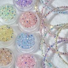 300顆 3mm 彩色亮面奧地利水晶圓珠，散珠，適用於珠寶製作、手鍊、項鍊、耳環、手工飾品 - 彩色 - 查看 2