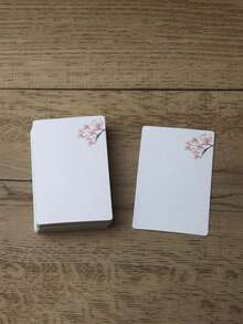 20pcs/60pcs Vintage Floral Blank Note Cards, Thick Square DIY Graffiti Paper For Sketching, Handwritten Messages And Greetings - A - View 10
