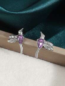 1 Pair Summer Transparent Versatile Geometric Hong Kong Style Ins Exquisite Small Earrings - Multicolor - View 3